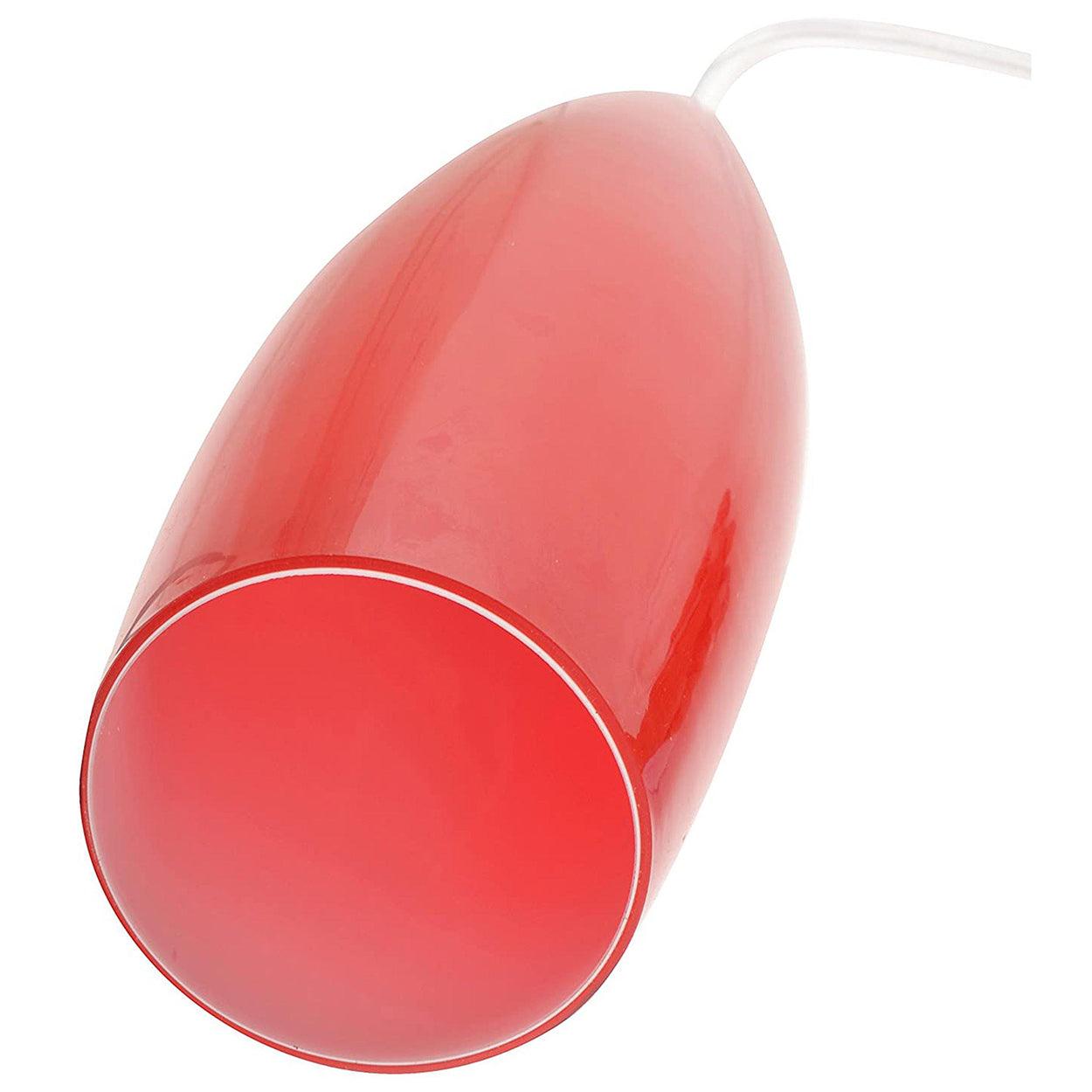 ANKUR DMNS RED CONE GLASS PENDANT LIGHT - Ankur Lighting