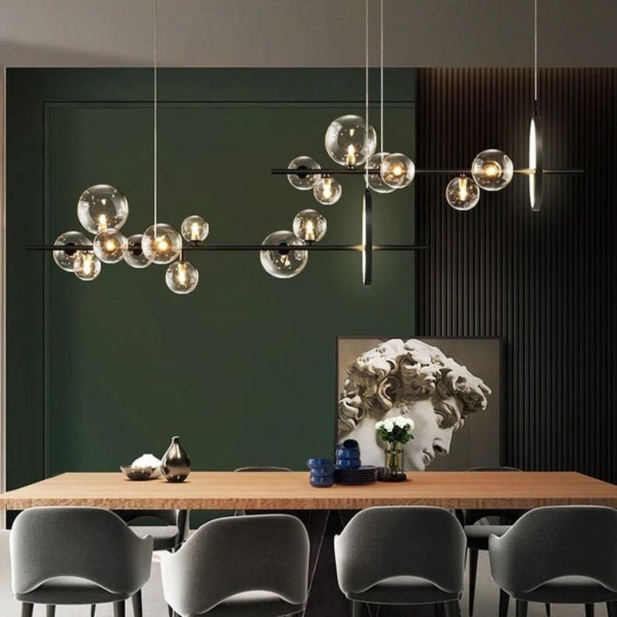 ANKUR GEOM ARIEL MODERN LED CHANDELIER / HANGING LIGHT - Ankur Lighting