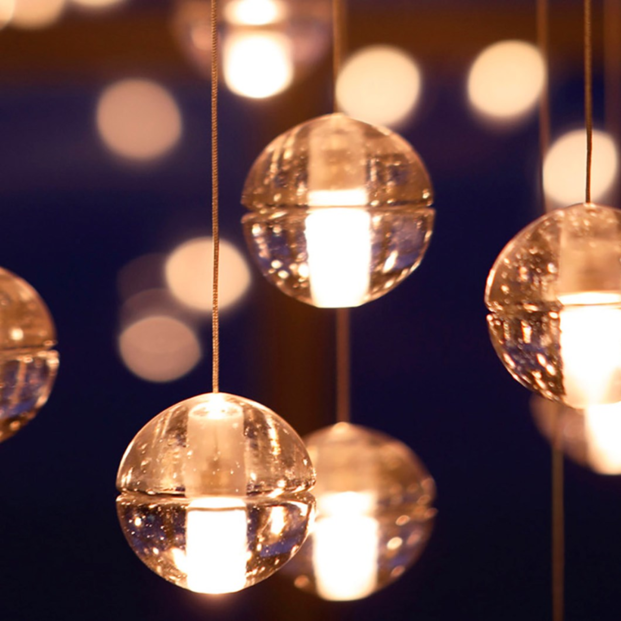 ANKUR GLASS BALL HANGING LIGHT - Ankur Lighting