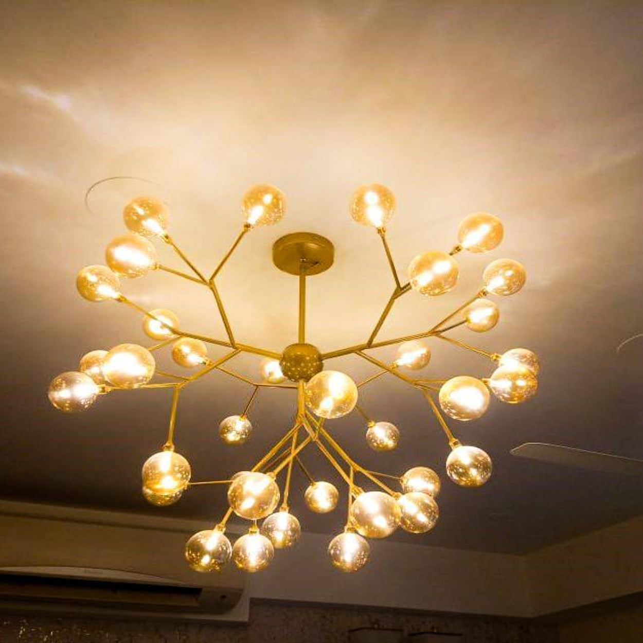 ANKUR GLASS BUBBLES TREE CHANDELIER - Ankur Lighting