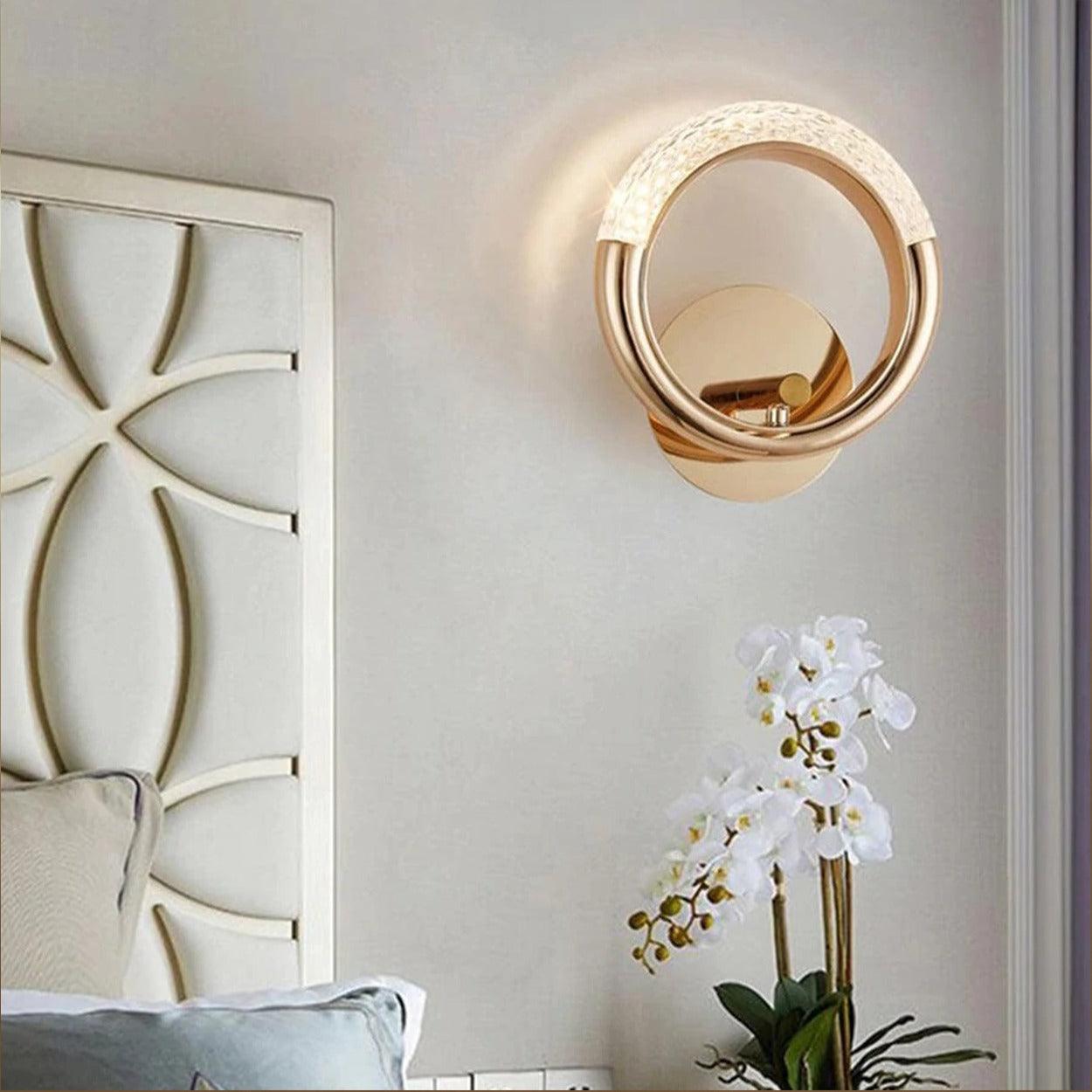 ANKUR HALF MOON RING LED WALL LIGHT - Ankur Lighting