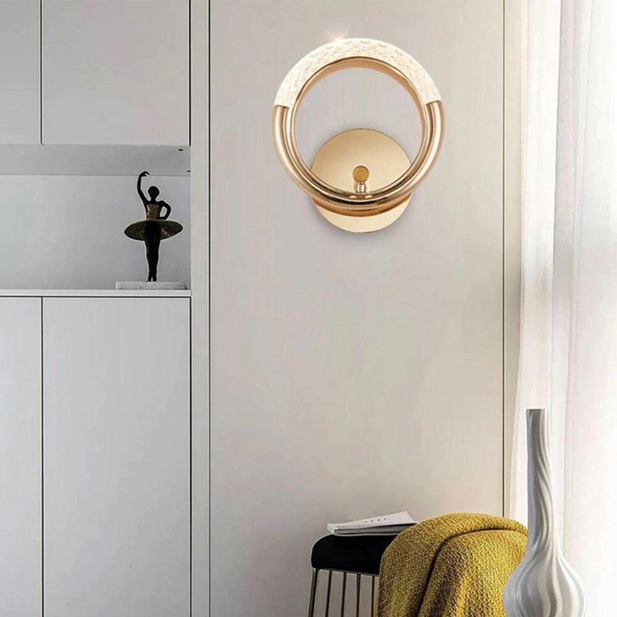 ANKUR HALF MOON RING LED WALL LIGHT - Ankur Lighting