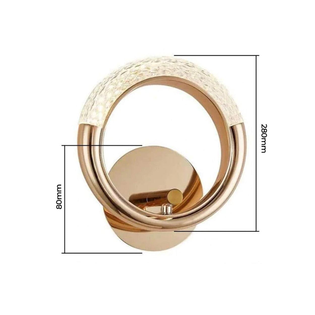 ANKUR HALF MOON RING LED WALL LIGHT - Ankur Lighting