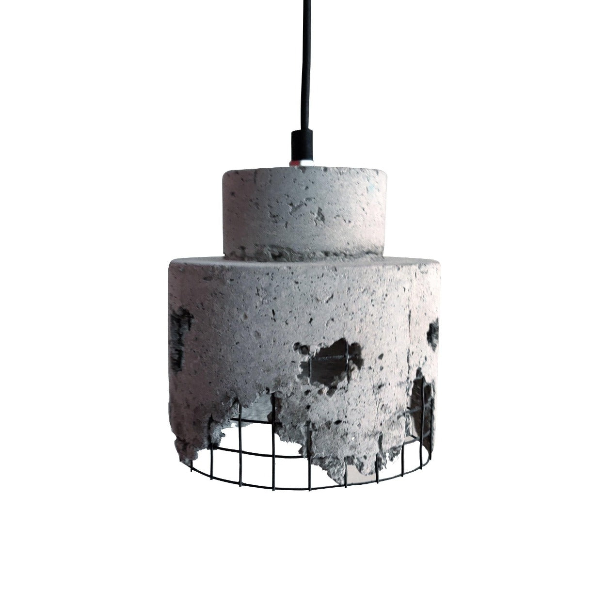 Ankur Metal Mesh Round Concrete Hanging - Ankur Lighting