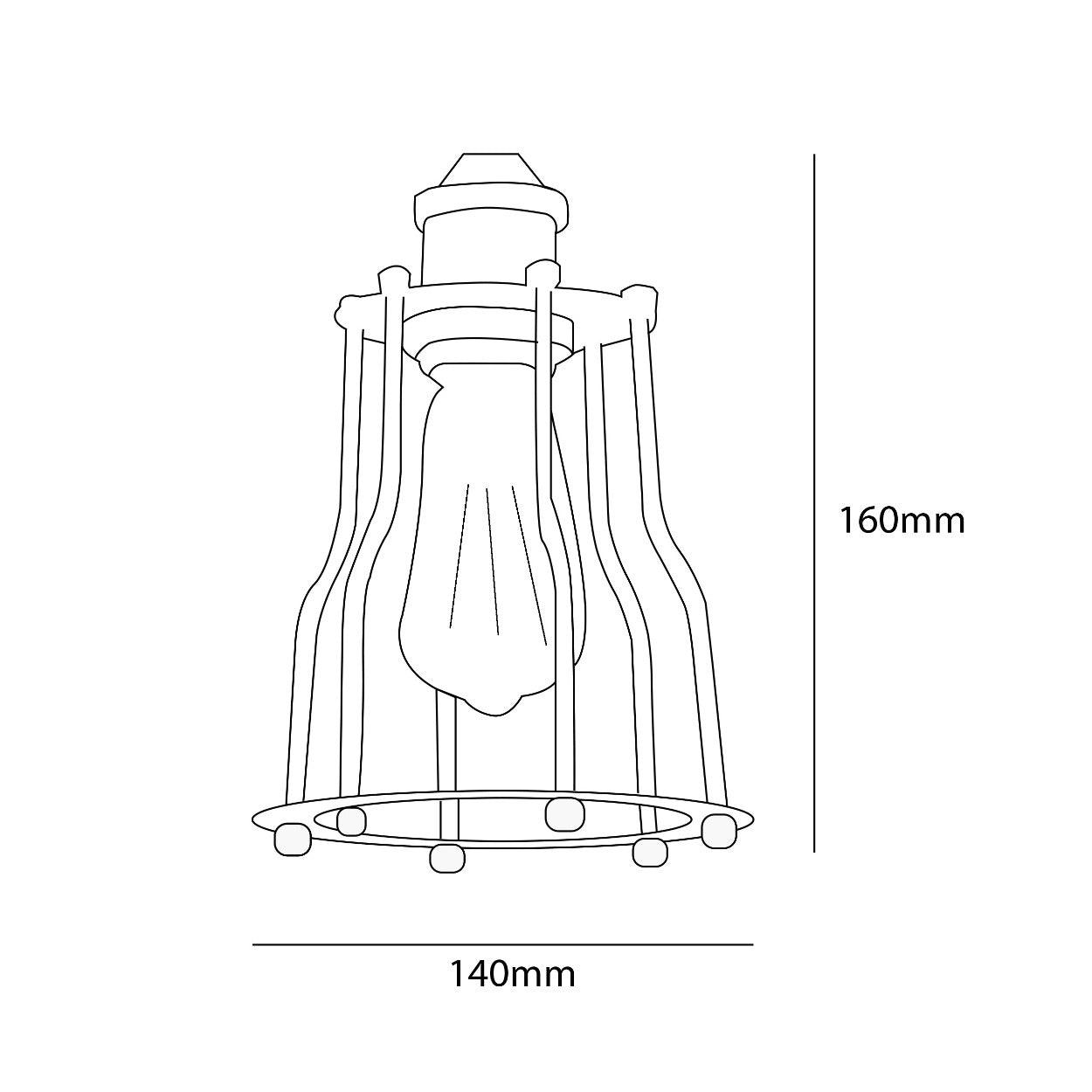 ANKUR METAL WIRE CAGE HANGING LIGHT - Ankur Lighting