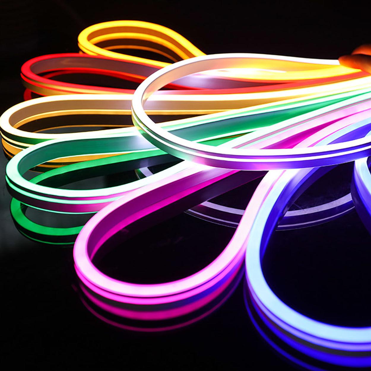 Led neon light vs led rope light vs led strip light