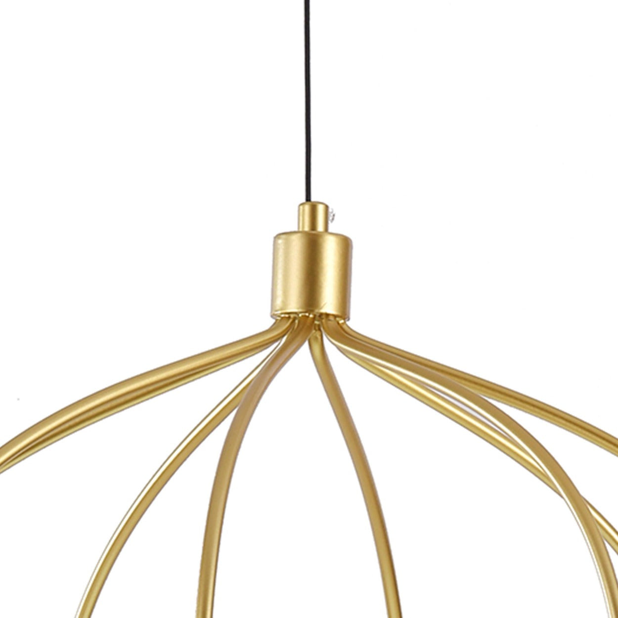 ANKUR OSAKA GOLD METAL CAGE HANGING LIGHT - Ankur Lighting