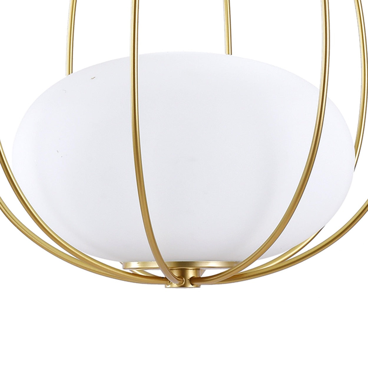 ANKUR OSAKA GOLD METAL CAGE HANGING LIGHT - Ankur Lighting