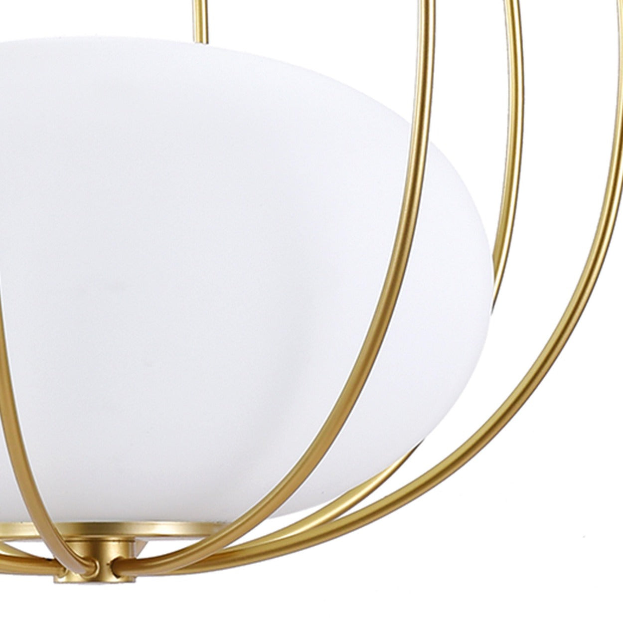 ANKUR OSAKA GOLD METAL CAGE HANGING LIGHT - Ankur Lighting