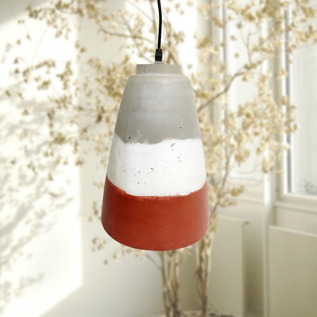 ANKUR PAINTED CONE CONCRETE HANGING - Ankur Lighting