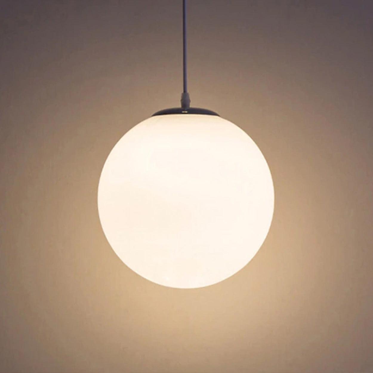 ANKUR PANDA FROSTED GLOBE PENDANT LIGHT - Ankur Lighting