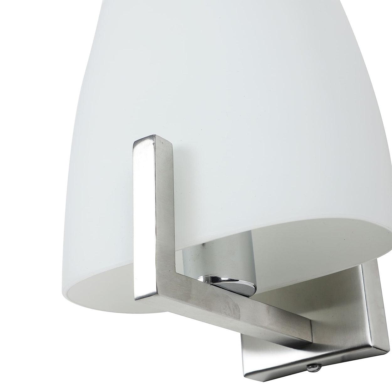 ANKUR SEMPRE SIMPLE ELEGANT WHITE GLASS WALL LIGHT - Ankur Lighting