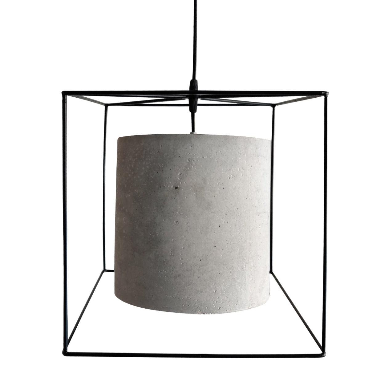 ANKUR SQUARE CAGE CONCRETE HANGING - Ankur Lighting