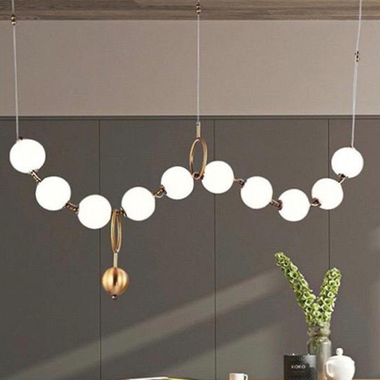 ANKUR THE STRING OF PEARLS CHANDELIER - Ankur Lighting