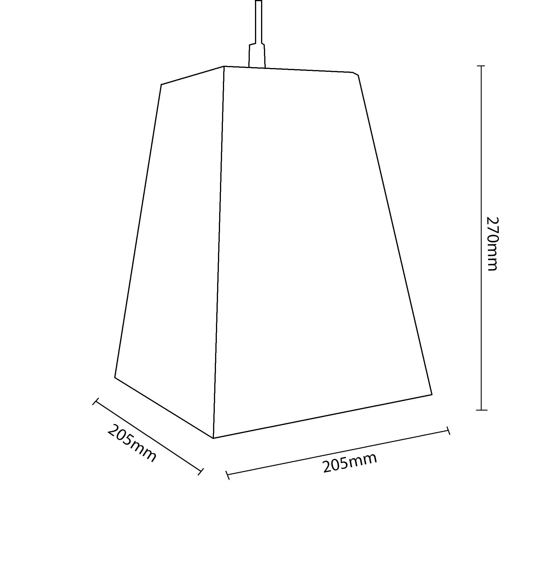 ANKUR TRI COLOURED PYRAMID CONCRETE HANGING LIGHT - Ankur Lighting