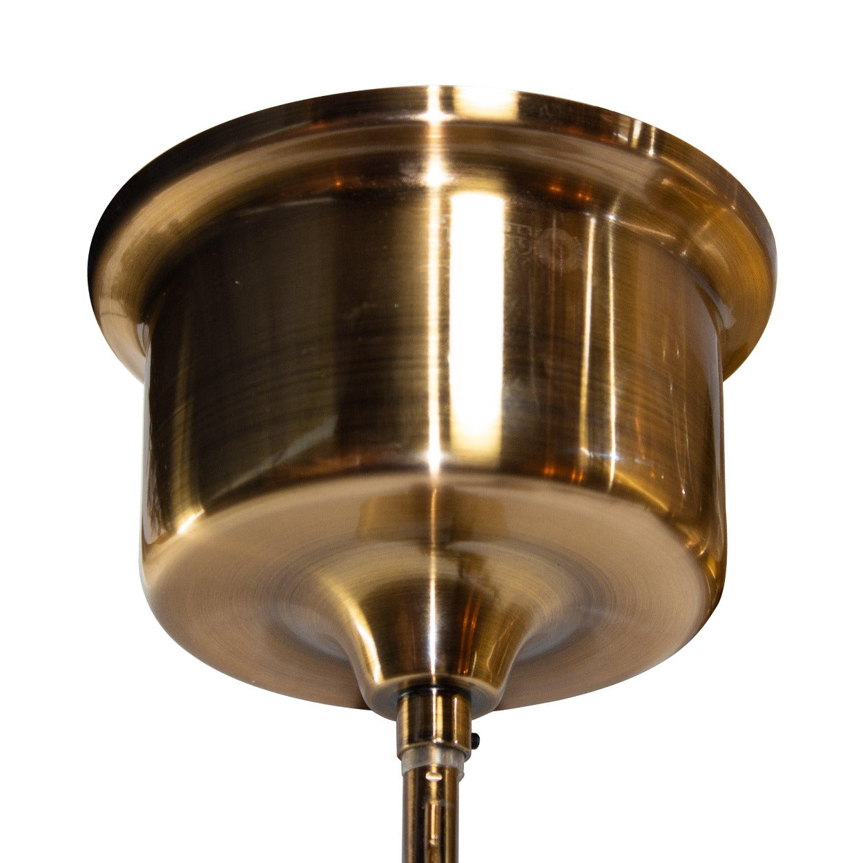 ANTIQUE BRASS GLASS CYLINDER HANGING LIGHT - Ankur Lighting