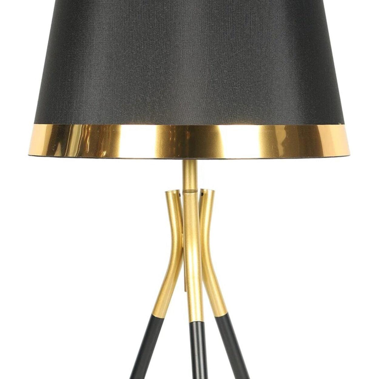 AURAM FABRIC SHADE TRIPOD TABLE LAMP - Ankur Lighting