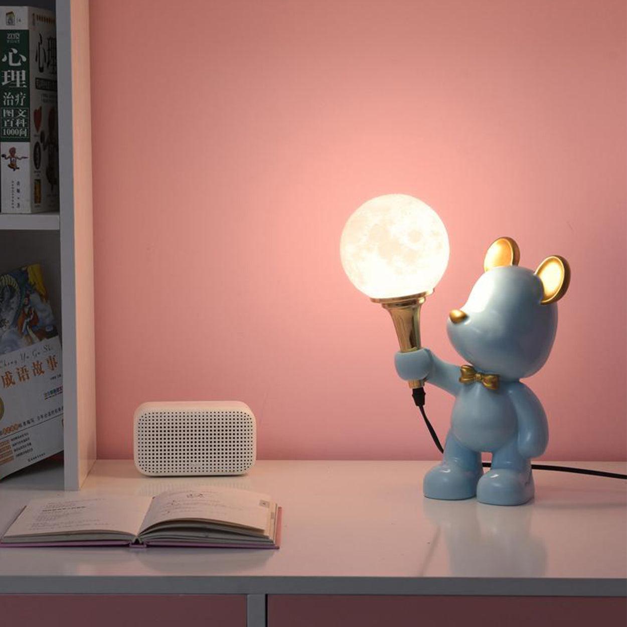 CUTE GOLD EAR BUNNY TABLE LAMP - Ankur Lighting