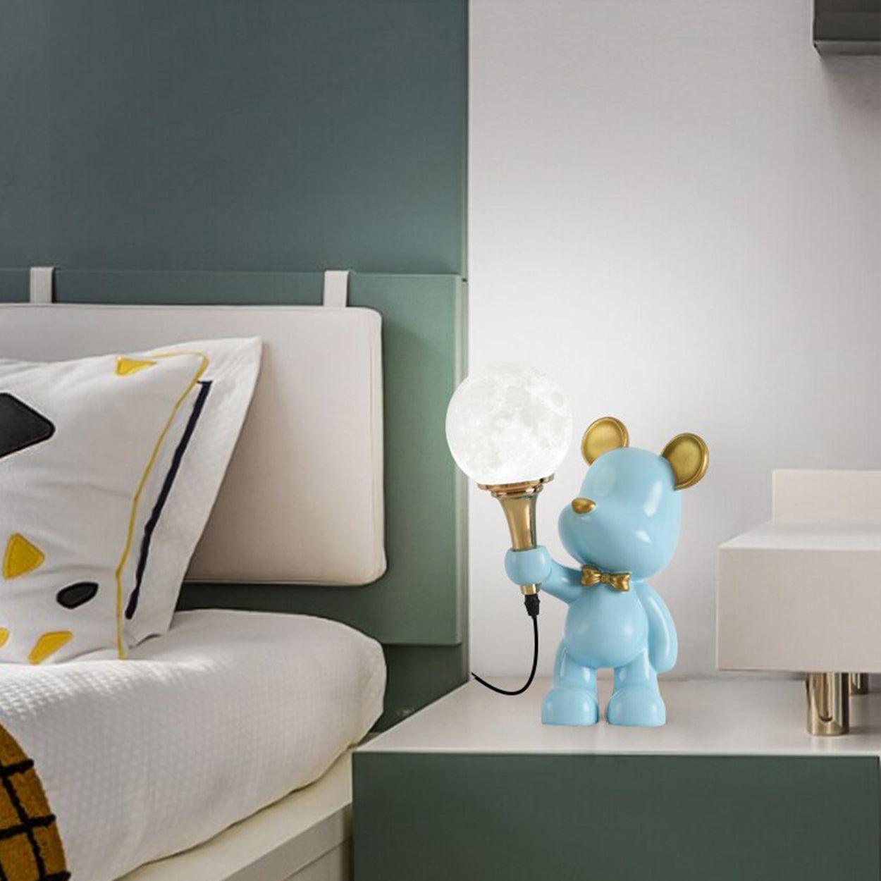 CUTE GOLD EAR BUNNY TABLE LAMP - Ankur Lighting