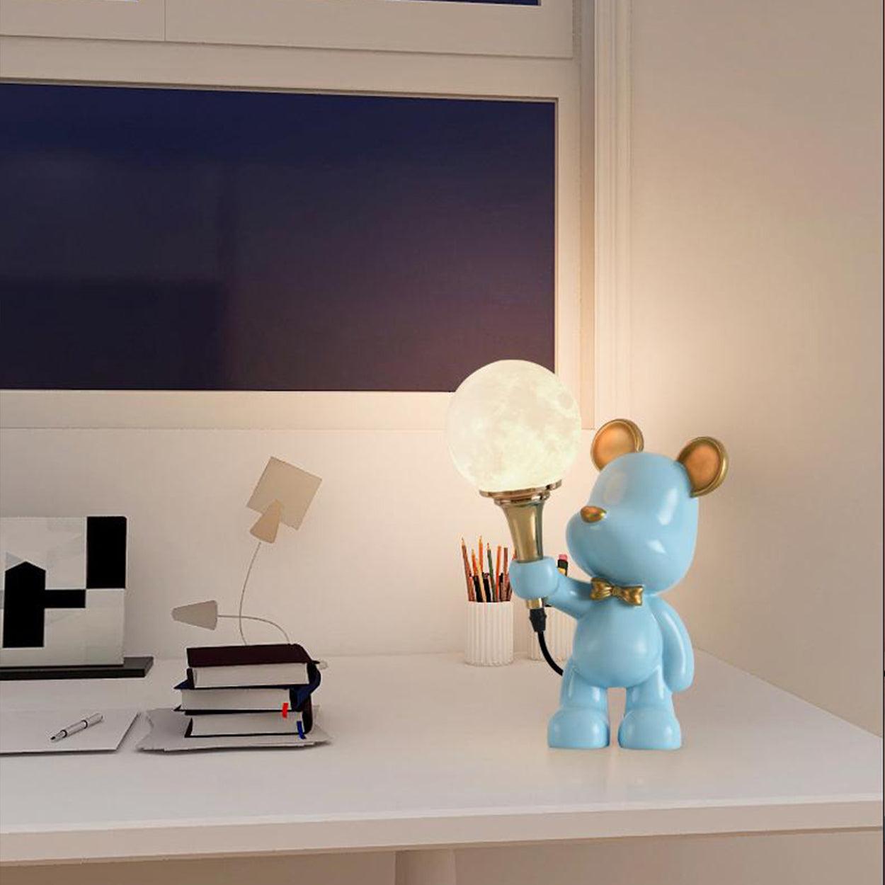 CUTE GOLD EAR BUNNY TABLE LAMP - Ankur Lighting