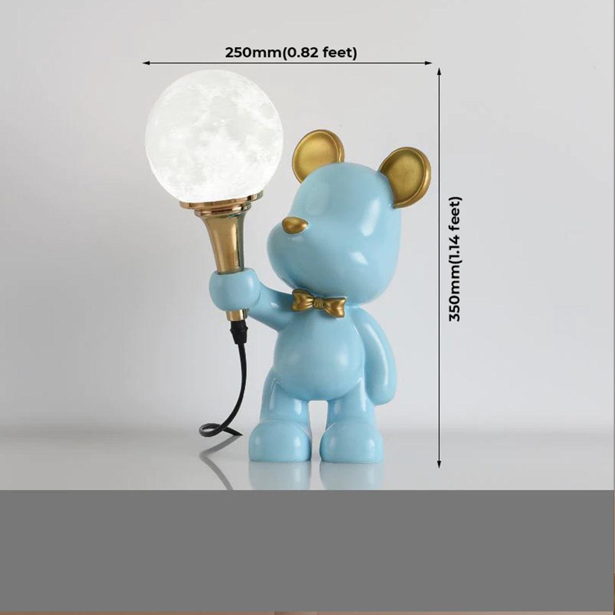 CUTE GOLD EAR BUNNY TABLE LAMP - Ankur Lighting