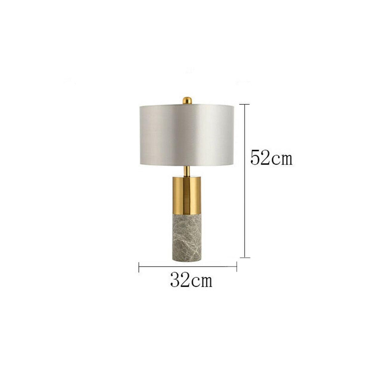 GOLD WITH MARBLE TEXTURE TABLE LAMP - Ankur Lighting