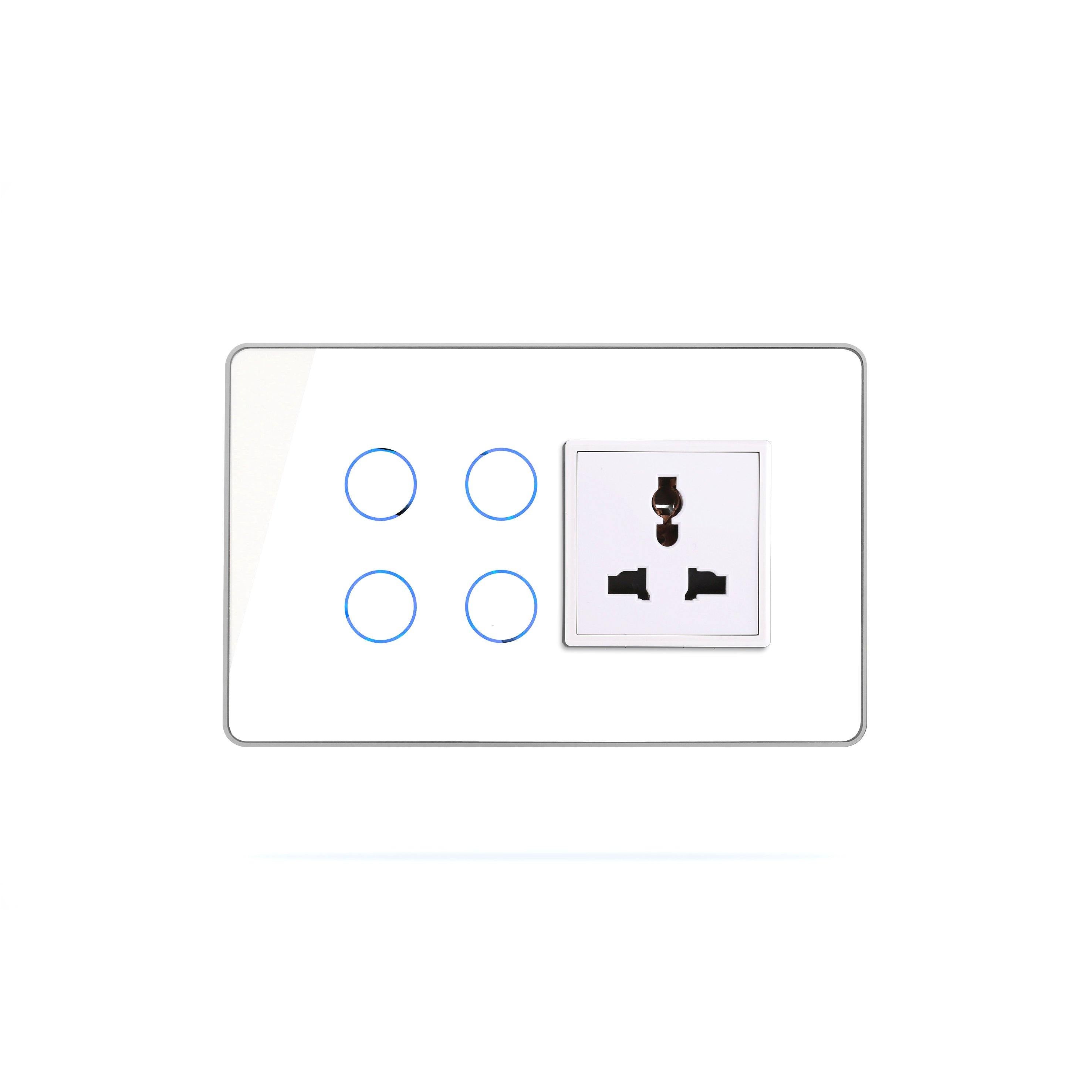 HOGAR SMART 4+1 TOUCH SWITCH PANELS WITH BUILT-IN AUTOMATION - Ankur Lighting