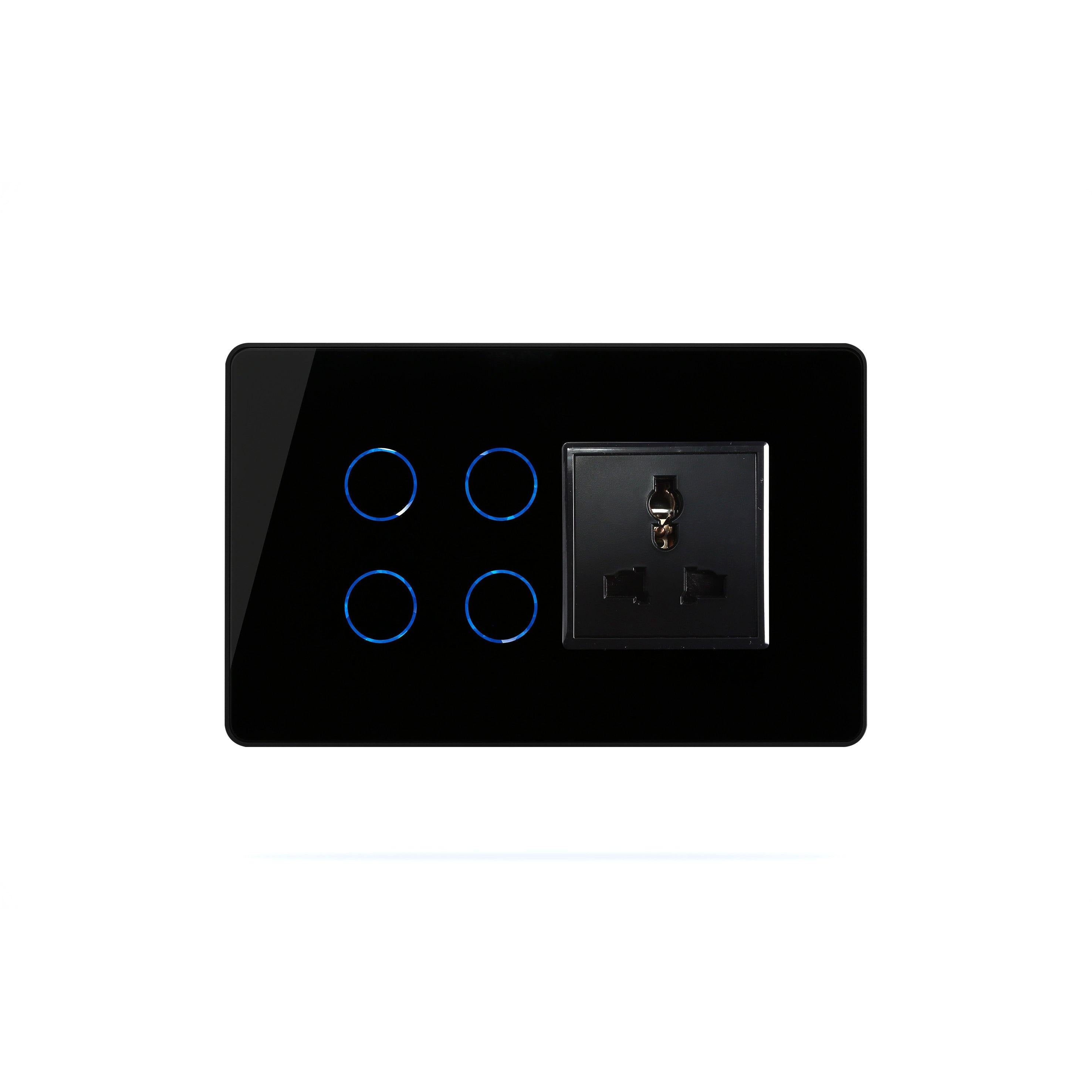 HOGAR SMART 4+1 TOUCH SWITCH PANELS WITH BUILT-IN AUTOMATION - Ankur Lighting