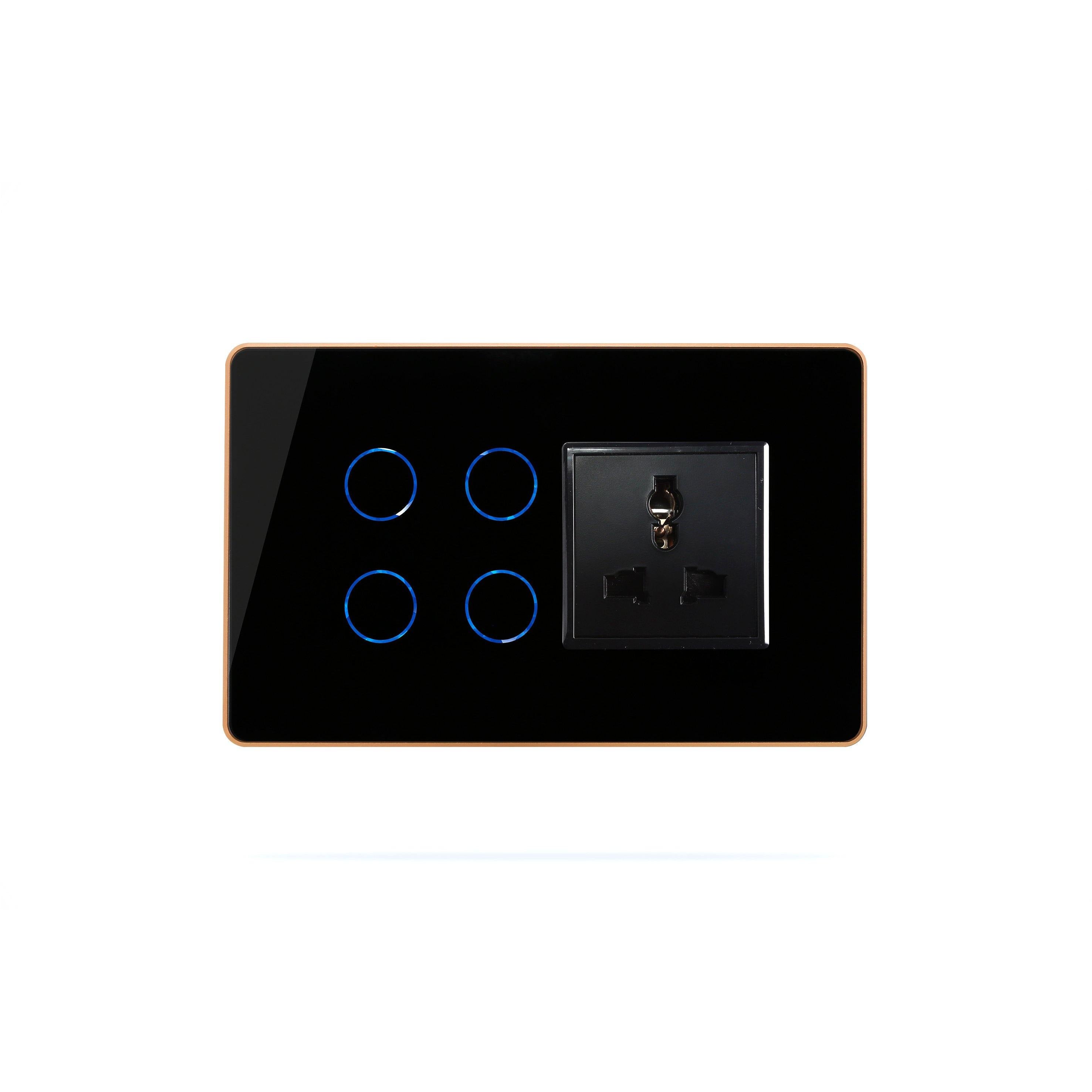 HOGAR SMART 4+1 TOUCH SWITCH PANELS WITH BUILT-IN AUTOMATION - Ankur Lighting