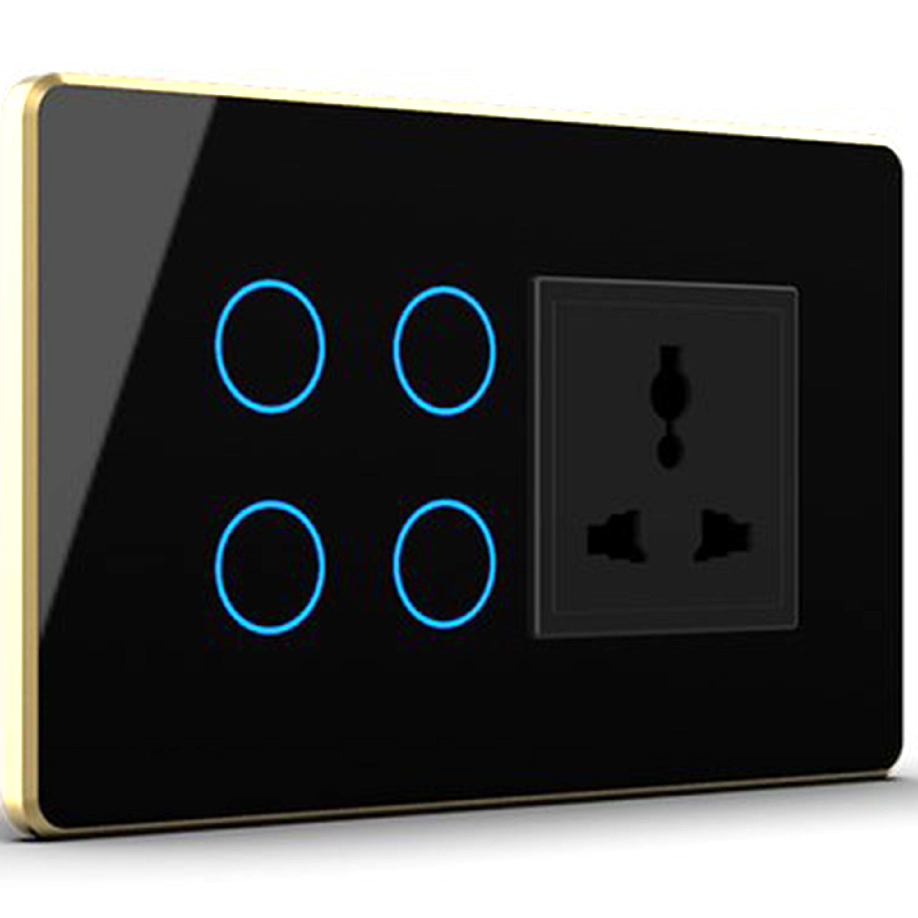 HOGAR SMART 4+1 TOUCH SWITCH PANELS WITH BUILT-IN AUTOMATION - Ankur Lighting