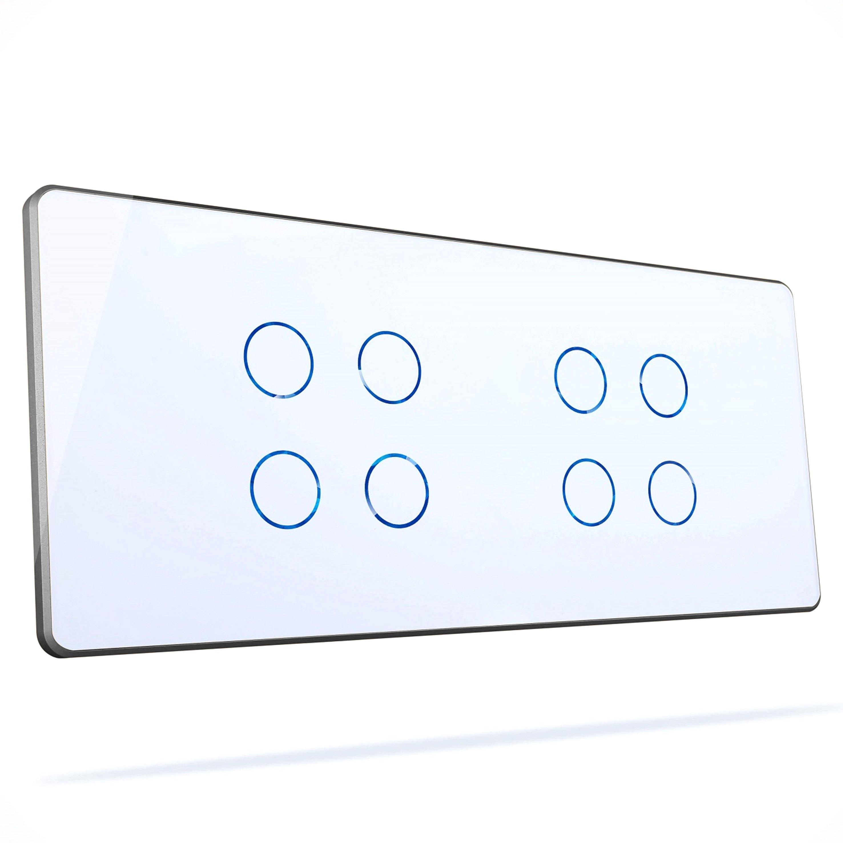 HOGAR SMART EIGHT TOUCH SWITCH PANLES WITH BUILT-IN AUTOMATION - Ankur Lighting