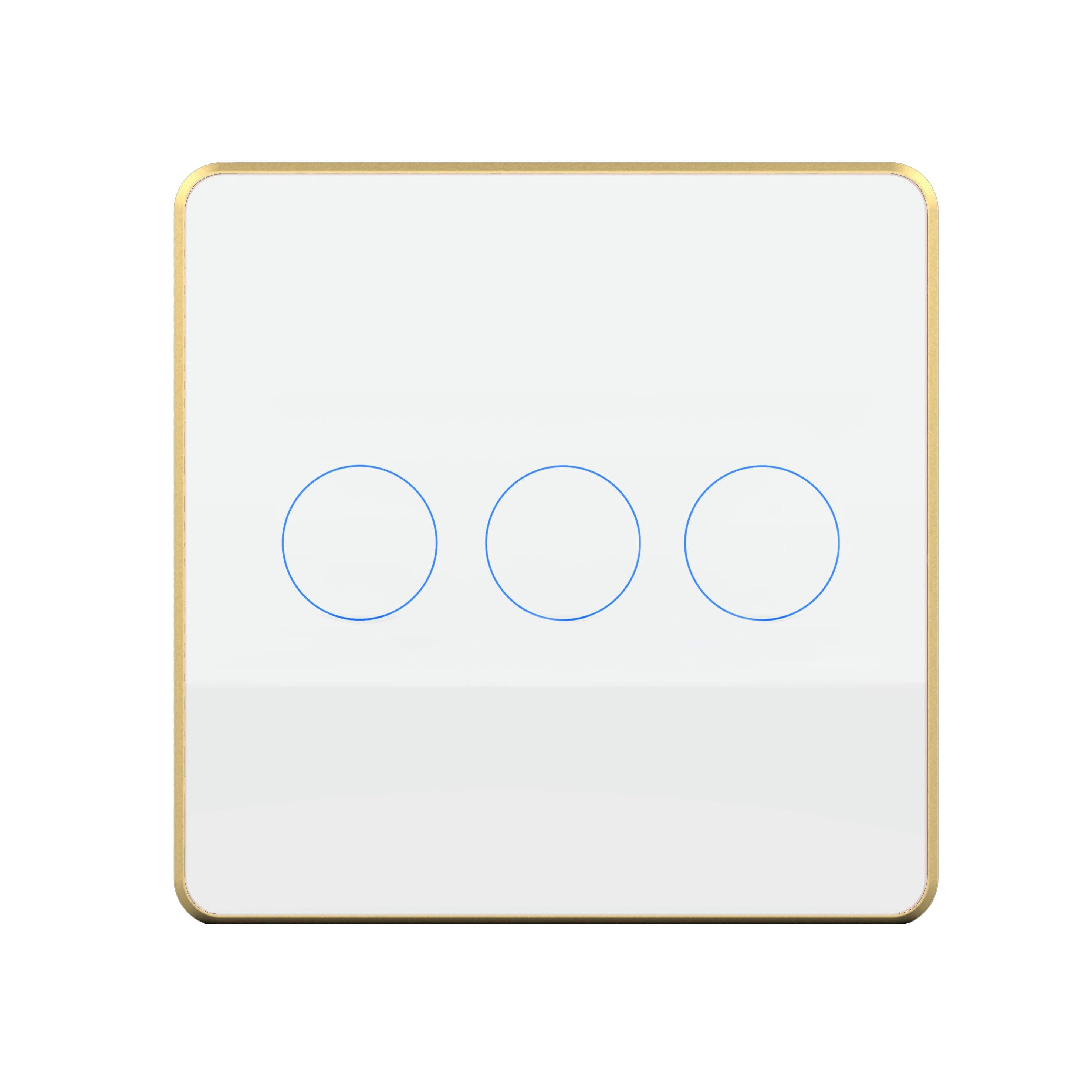 HOGAR SMART THREE TOUCH SWITCH PANLES WITH BUILT-IN AUTOMATION - Ankur Lighting