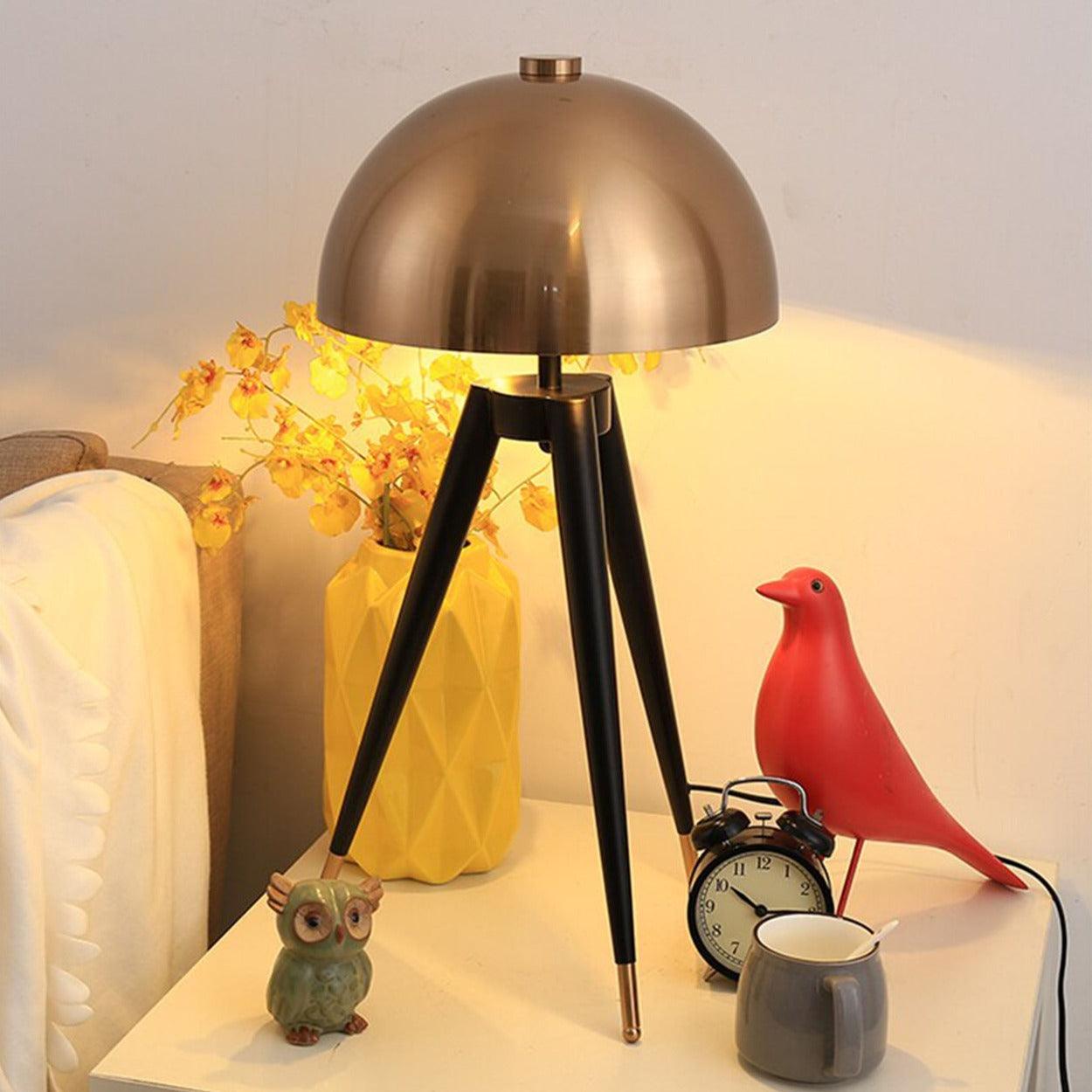 MUSHROOM HEAD TRIPOD TABLE LAMP - Ankur Lighting