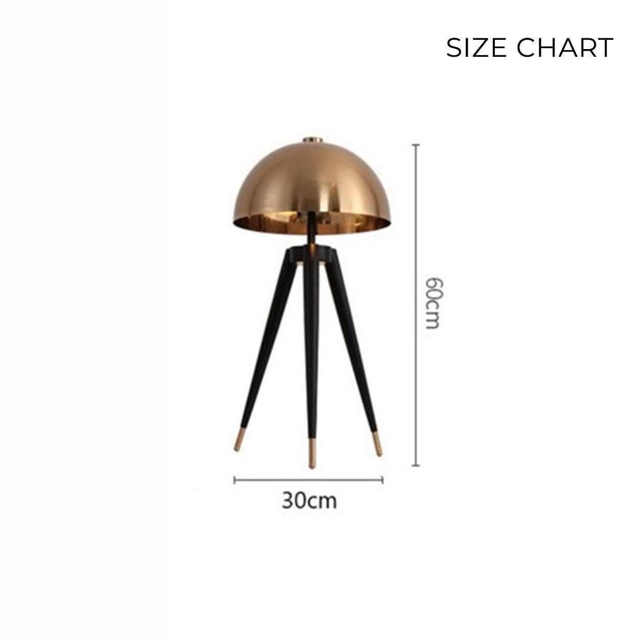 MUSHROOM HEAD TRIPOD TABLE LAMP - Ankur Lighting