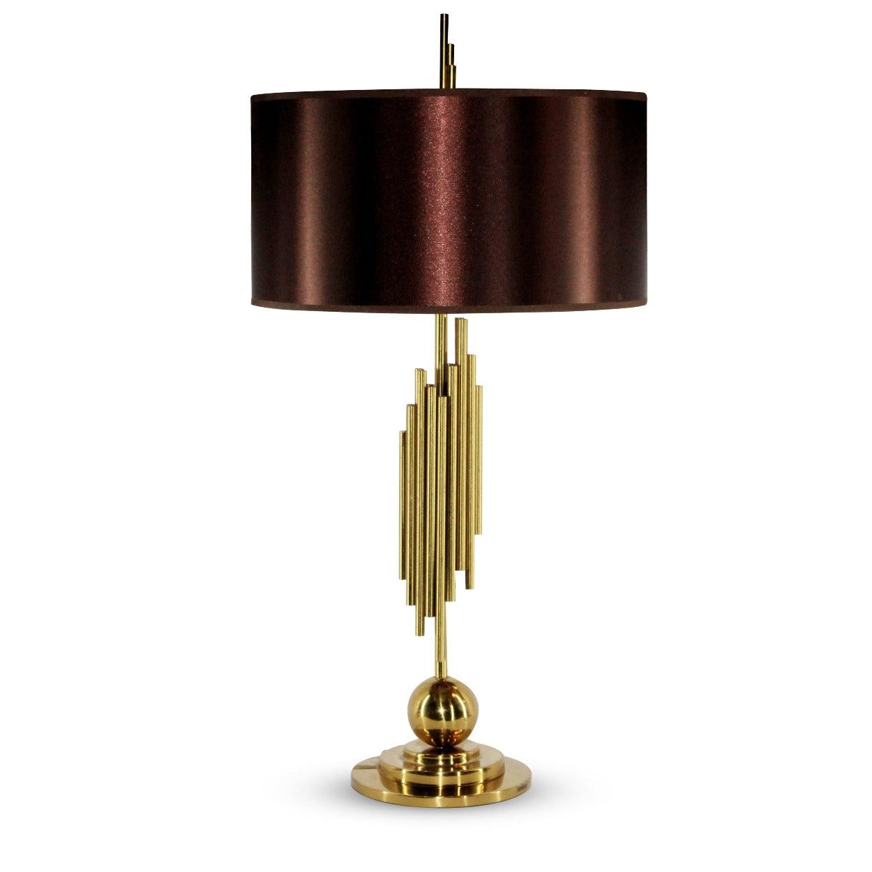 ORGAN CONTEMPORARY TABLE LAMP GOLD FINISH - Ankur Lighting