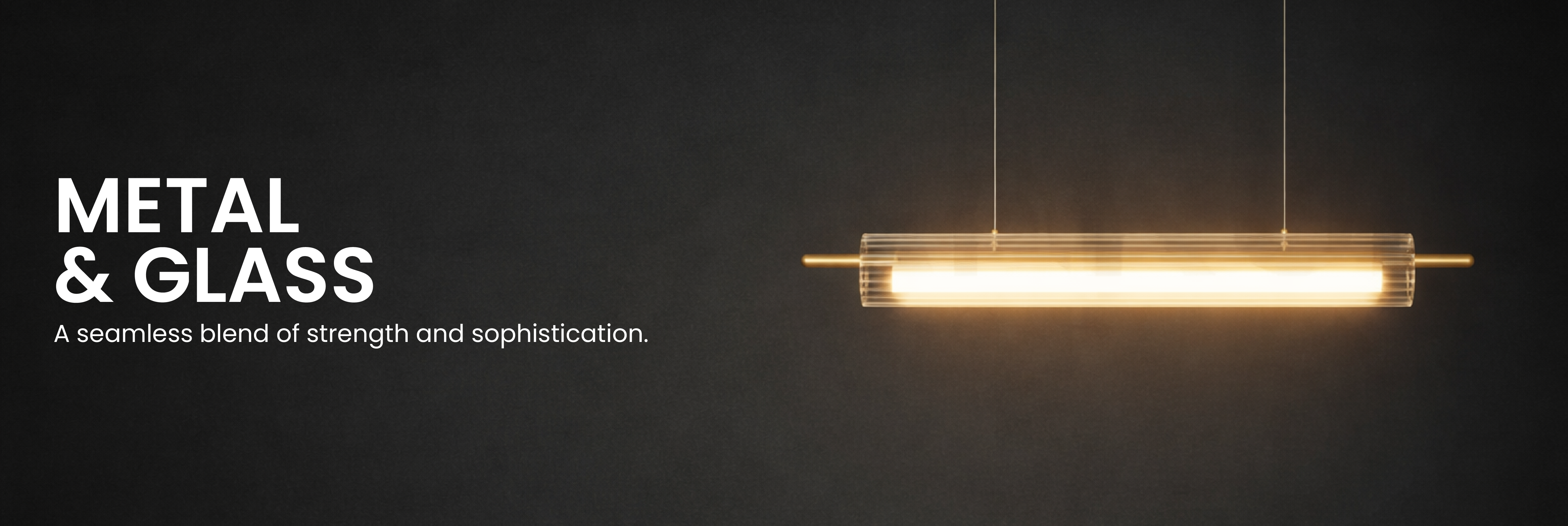 Metal & Glass Pendant Light - Ankur Lighting