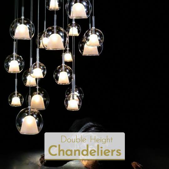 Double Height Chandeliers - Ankur Lighting