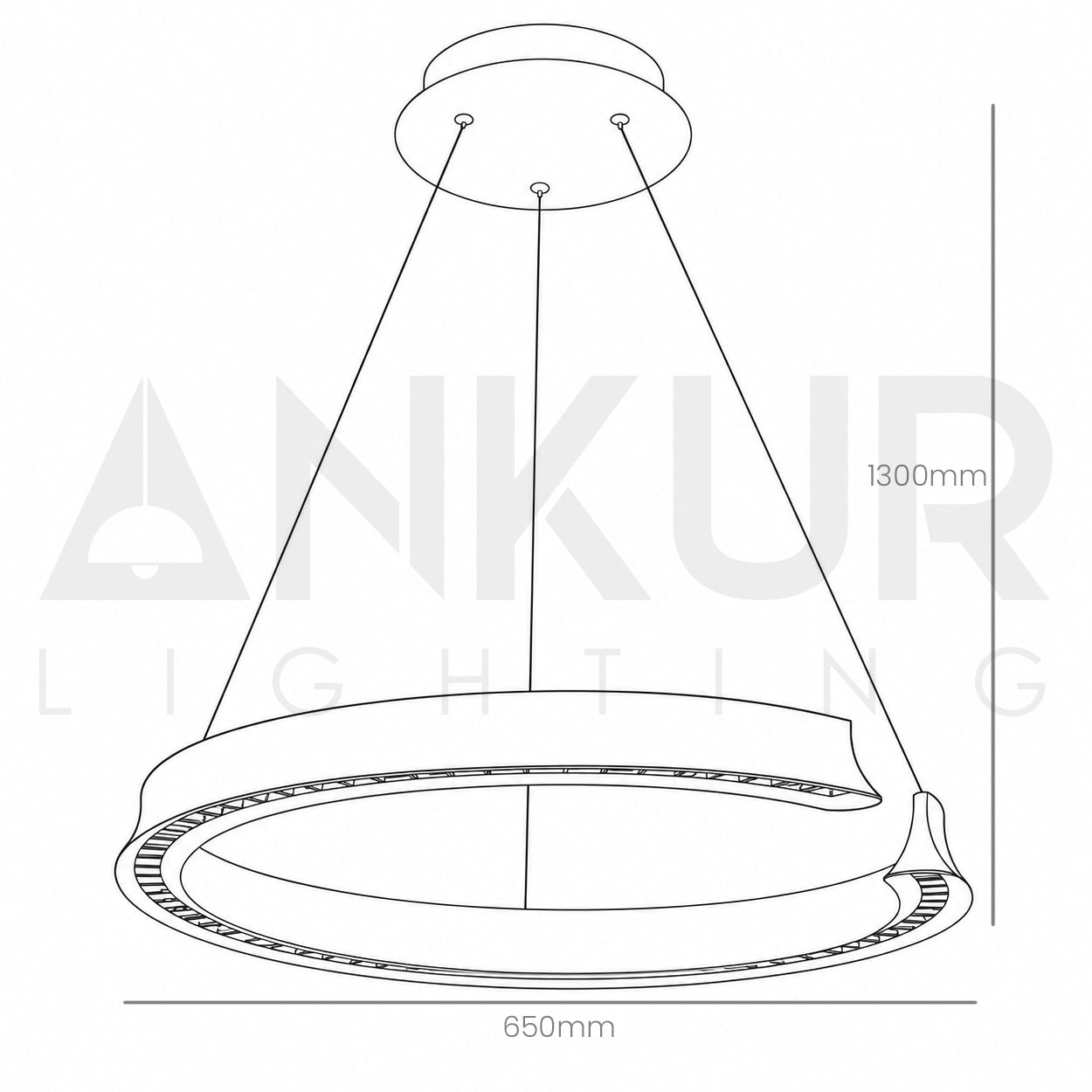 ANKUR LUMEA 3CCT LED WARM WHITE,COOL WHITE AND DAYLIGHT ALL THREE LED COLOUR IN ONE HANGING LIGHT