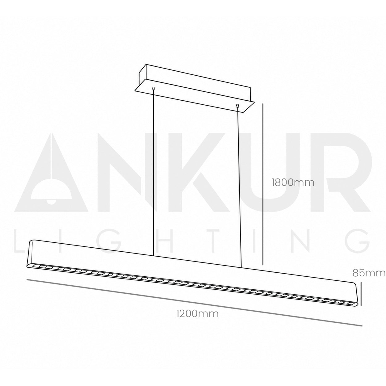 ANKUR PENDULA 3CCT LED WITH ADJUSTABLE LIFT FUNCTION HANGING LIGHT