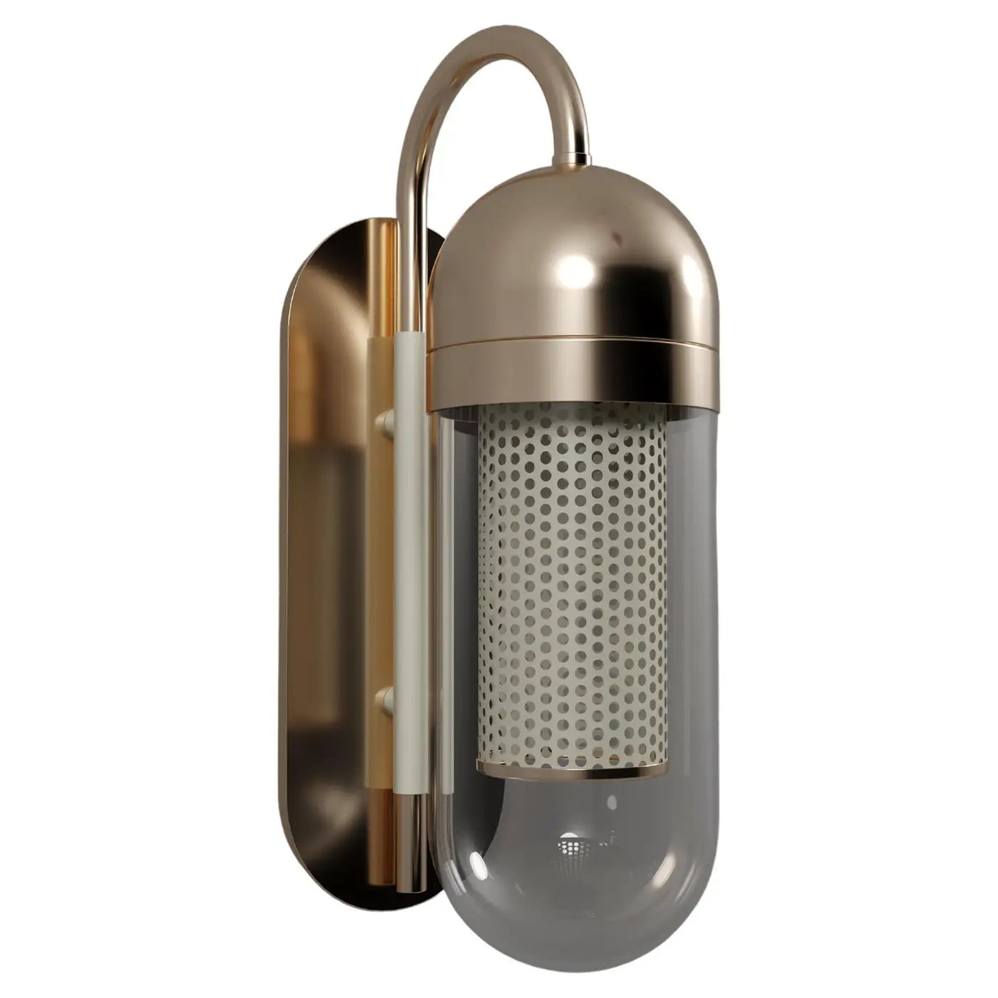 ANKUR DENVER BRASS FINISH WALL LIGHT FOR LIVING ROOMS AND HOME LIGHTING