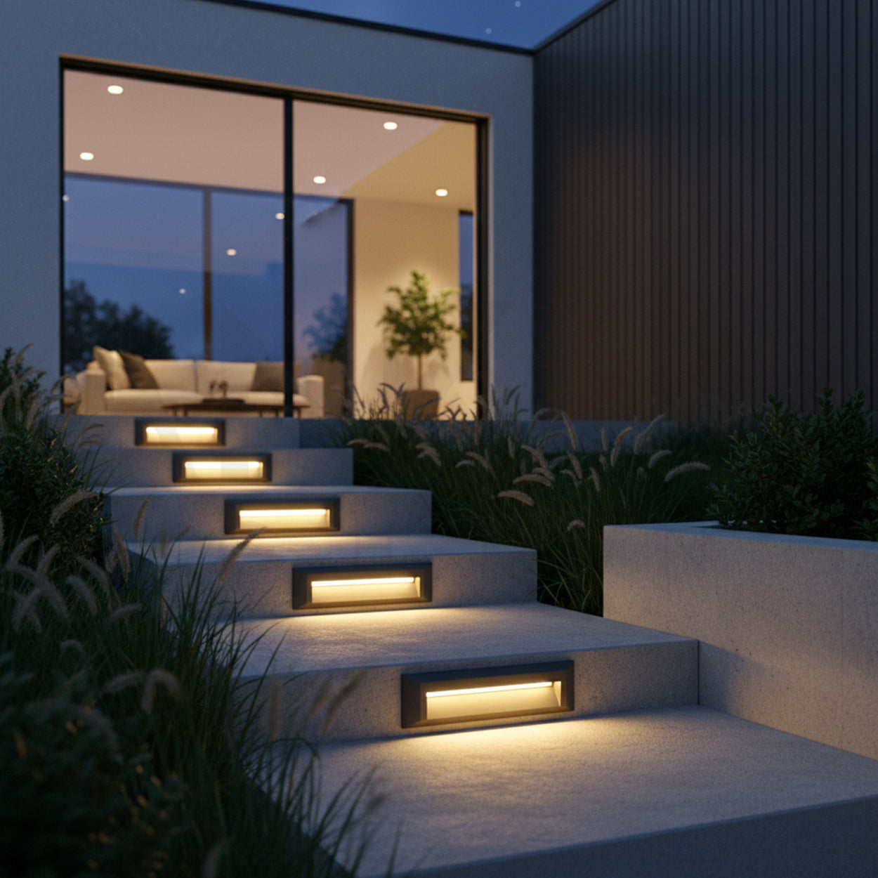 ANKUR PLOVER RECTANGLE SHAPE STEP LIGHT FOR INDOOR AND OUTDOOR LIGHTING