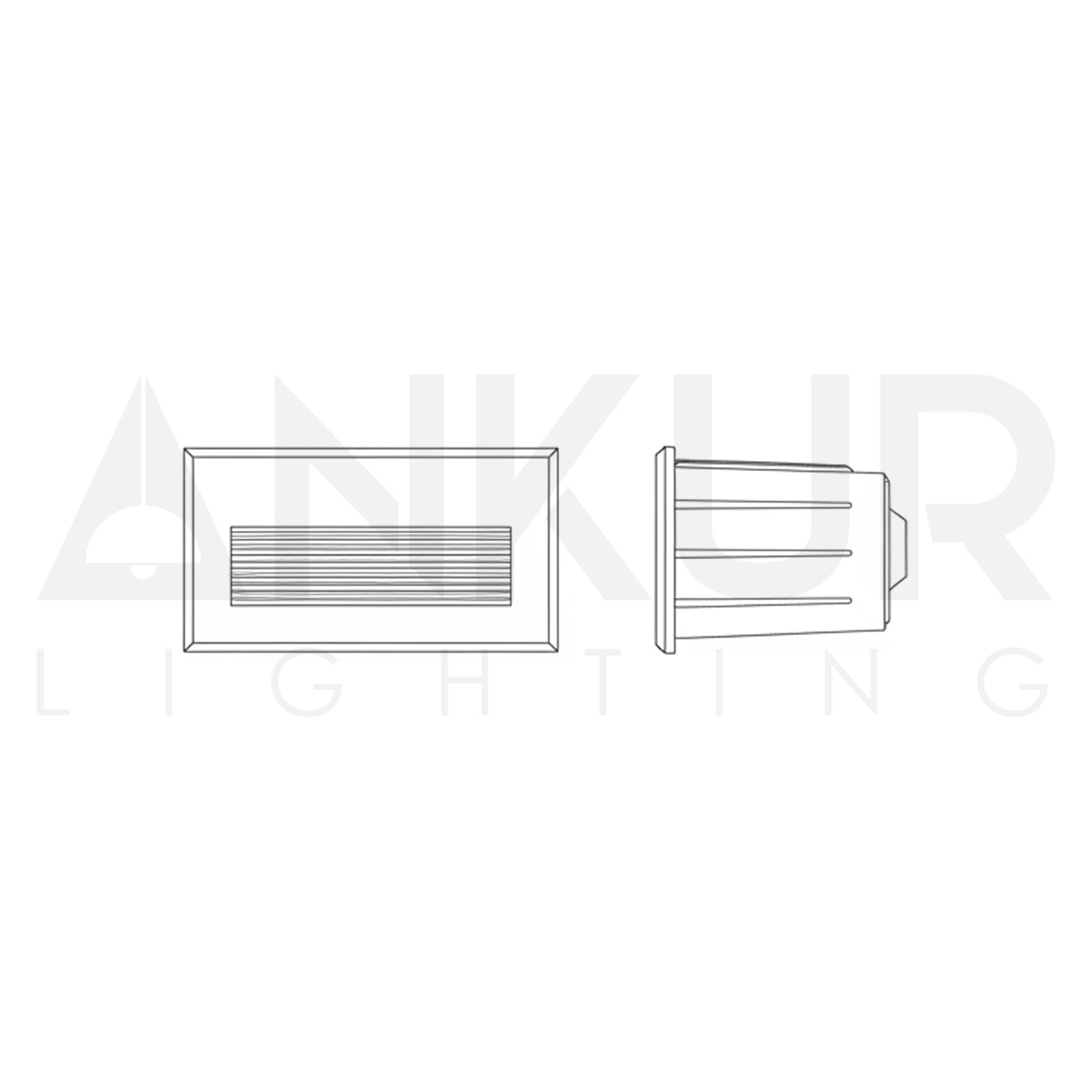 ANKUR TRACCIA RECTANGLE SHAPE STEP LIGHT FOR INDOOR AND OUTDOOR LIGHTING