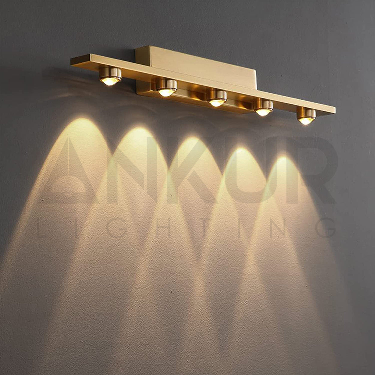 ANKUR RIVEN ANTIQUE GLARE MODERN LED MIRROR / PICTURE LIGHT