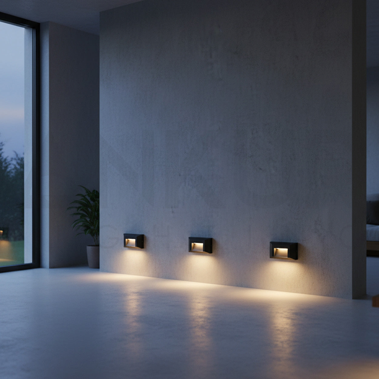 ANKUR ALYSSUM RECTANGLE SHAPE STEP LIGHT FOR INDOOR AND OUTDOOR LIGHTING