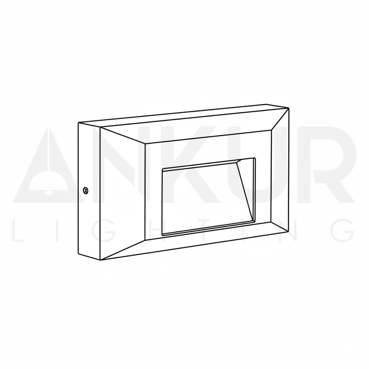 ANKUR ALYSSUM RECTANGLE SHAPE STEP LIGHT FOR INDOOR AND OUTDOOR LIGHTING