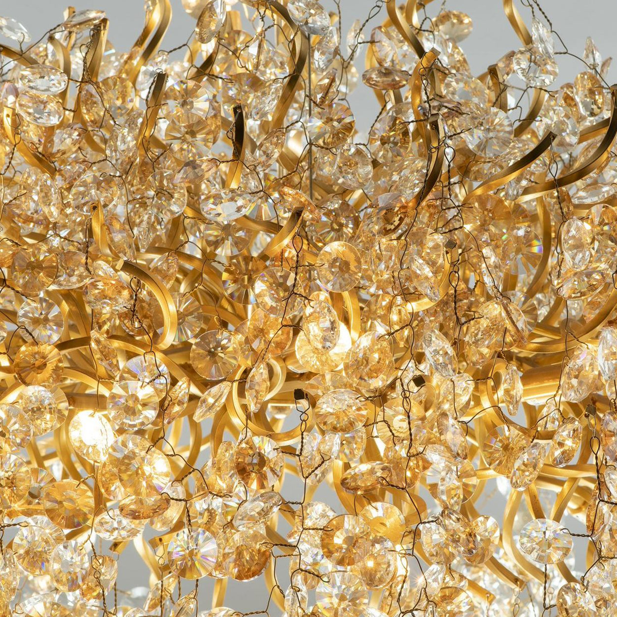 ANKUR RECTANGLE BLOOM CONTEMPORARY CRYSTAL CHANDELIER