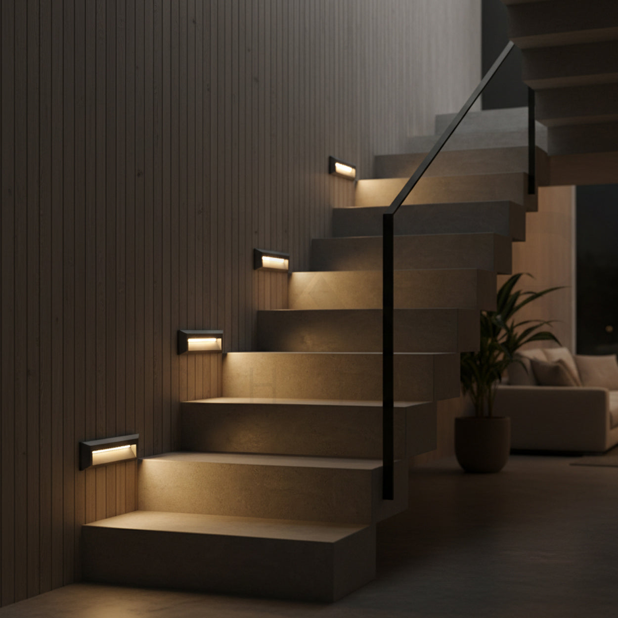 ANKUR PLOVER RECTANGLE SHAPE STEP LIGHT FOR INDOOR AND OUTDOOR LIGHTING