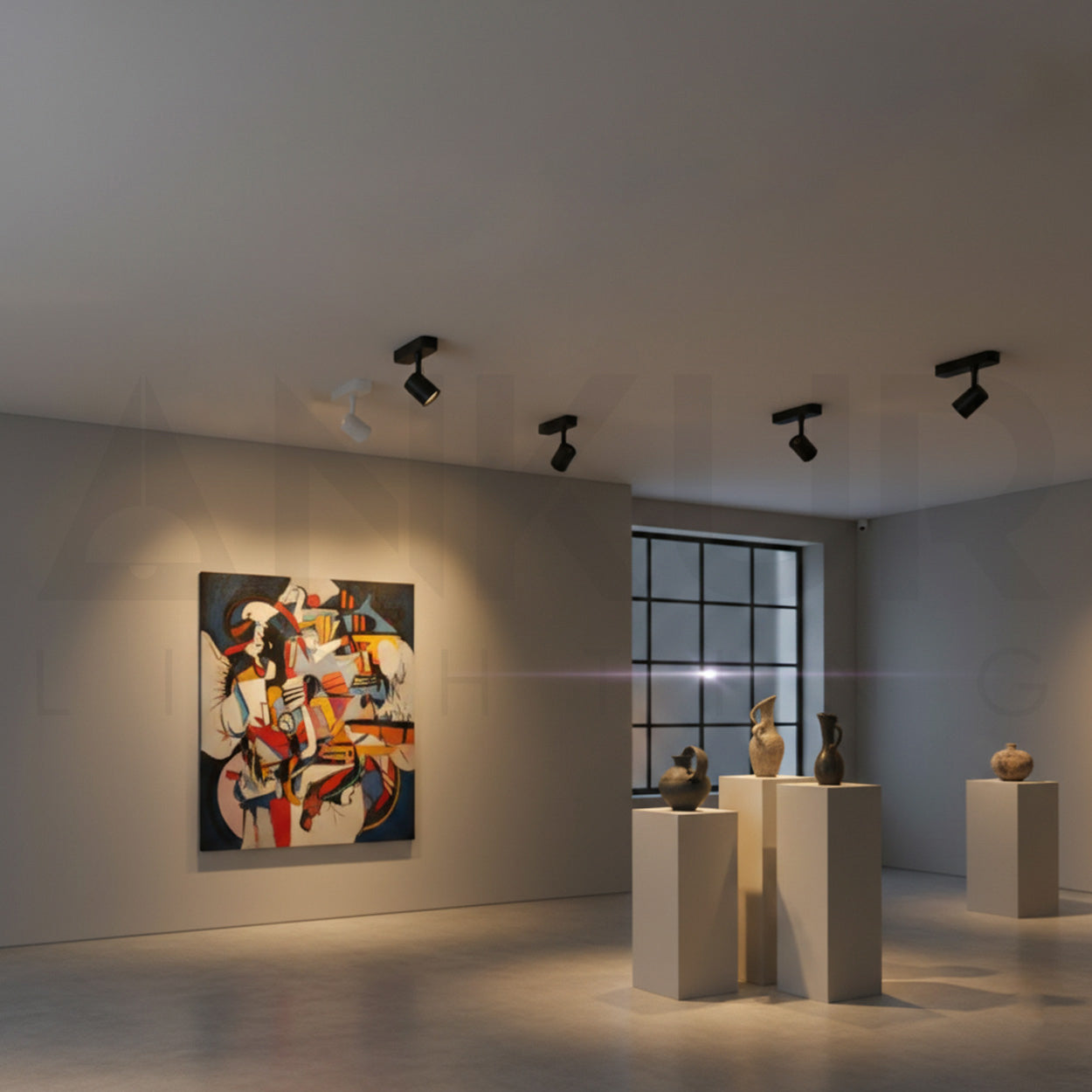 ANKUR NEBULA FLAT BASE GU10 7W TRACK LIGHT FOR HOUSING, RETAIL STORES AND SHOWROOMS