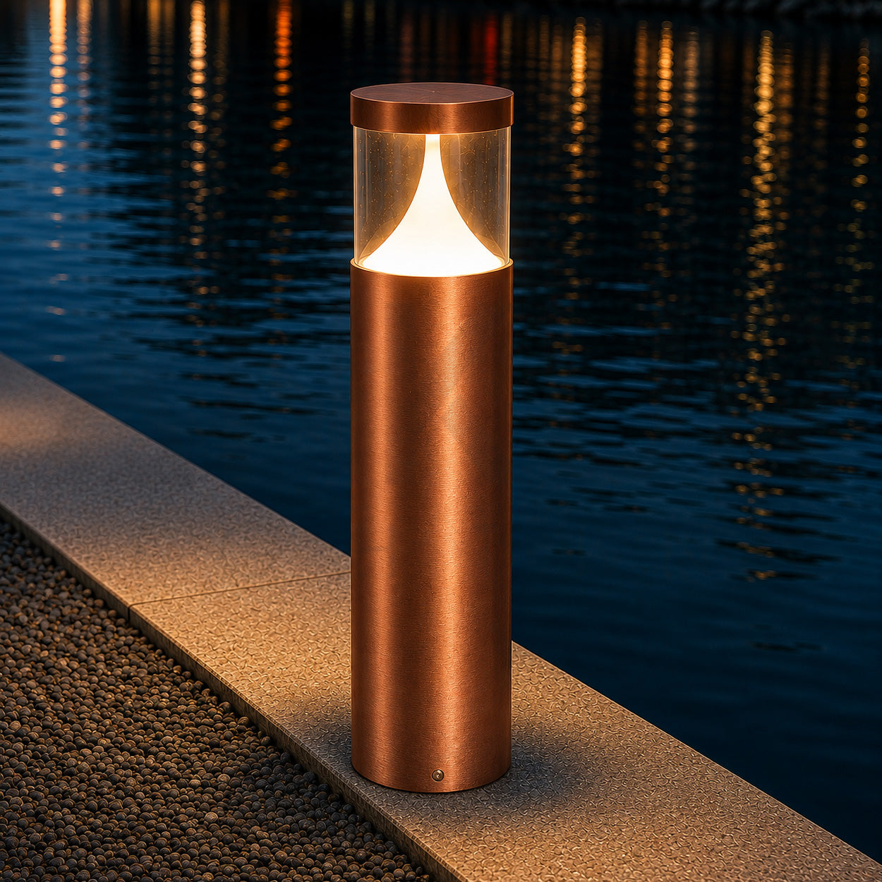 ANKUR TESS MODERN ANTI-GLARE BOLLARD LIGHT ELEGANT OUTDOOR LED PATHWAY LIGHTING