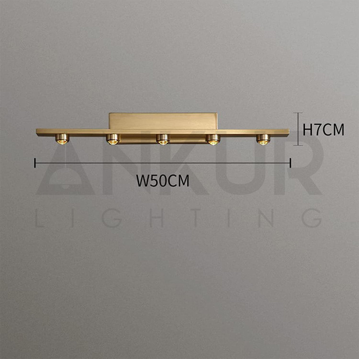 ANKUR RIVEN ANTIQUE GLARE MODERN LED MIRROR / PICTURE LIGHT